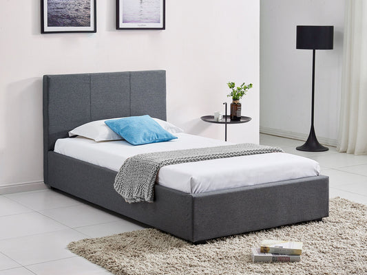 Fabric King Single Bed Frame - Dark Grey