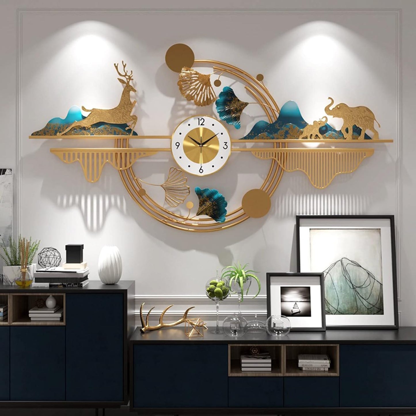 Starfisher Metal Wall Art Works - Ginkgo biloba 3D Wall Metal Wall - Home decor