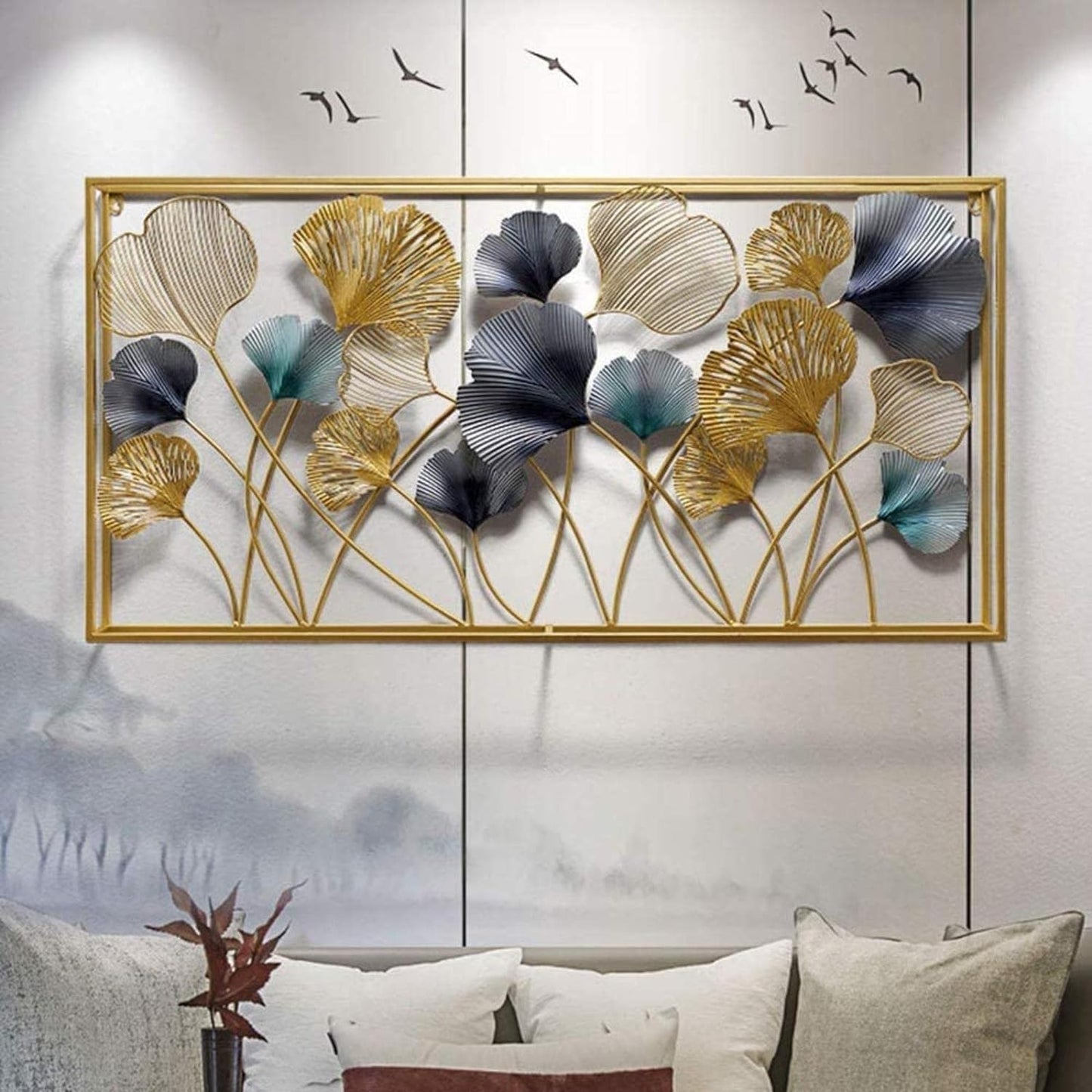 Modern Wall Art Ginko Leaf Wall Art - Home decor