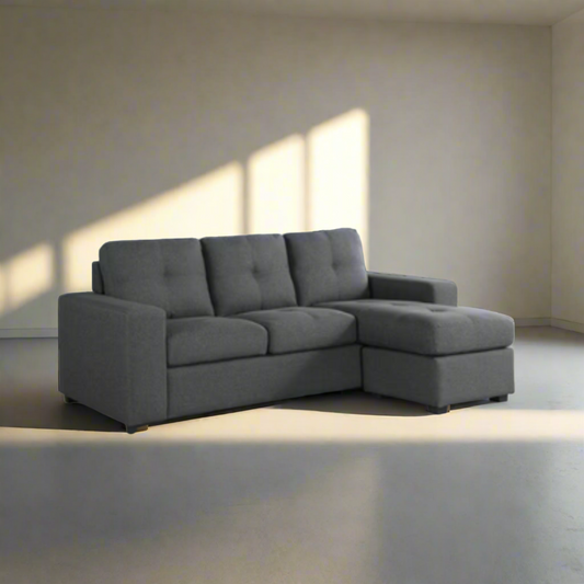 Bessie Lounge Suite Reversible 3 Seater Chaise - Grey