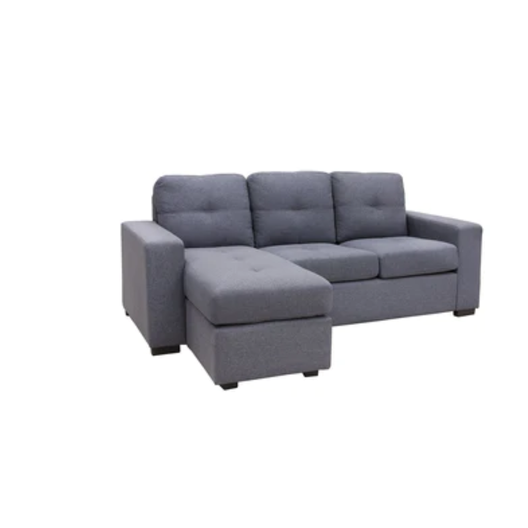 Bessie Lounge Suite Reversible 3 Seater Chaise - Grey