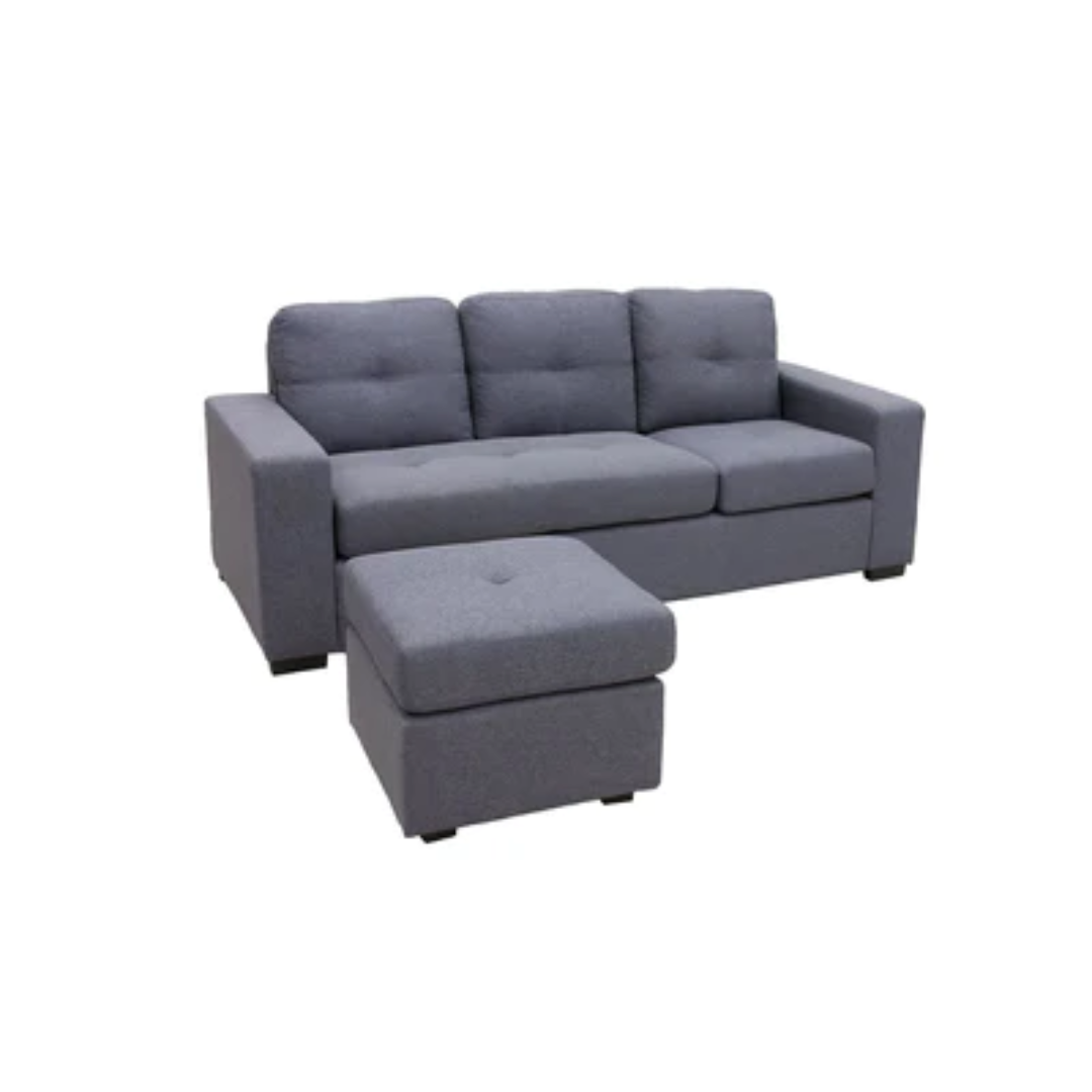 Bessie Lounge Suite Reversible 3 Seater Chaise - Grey