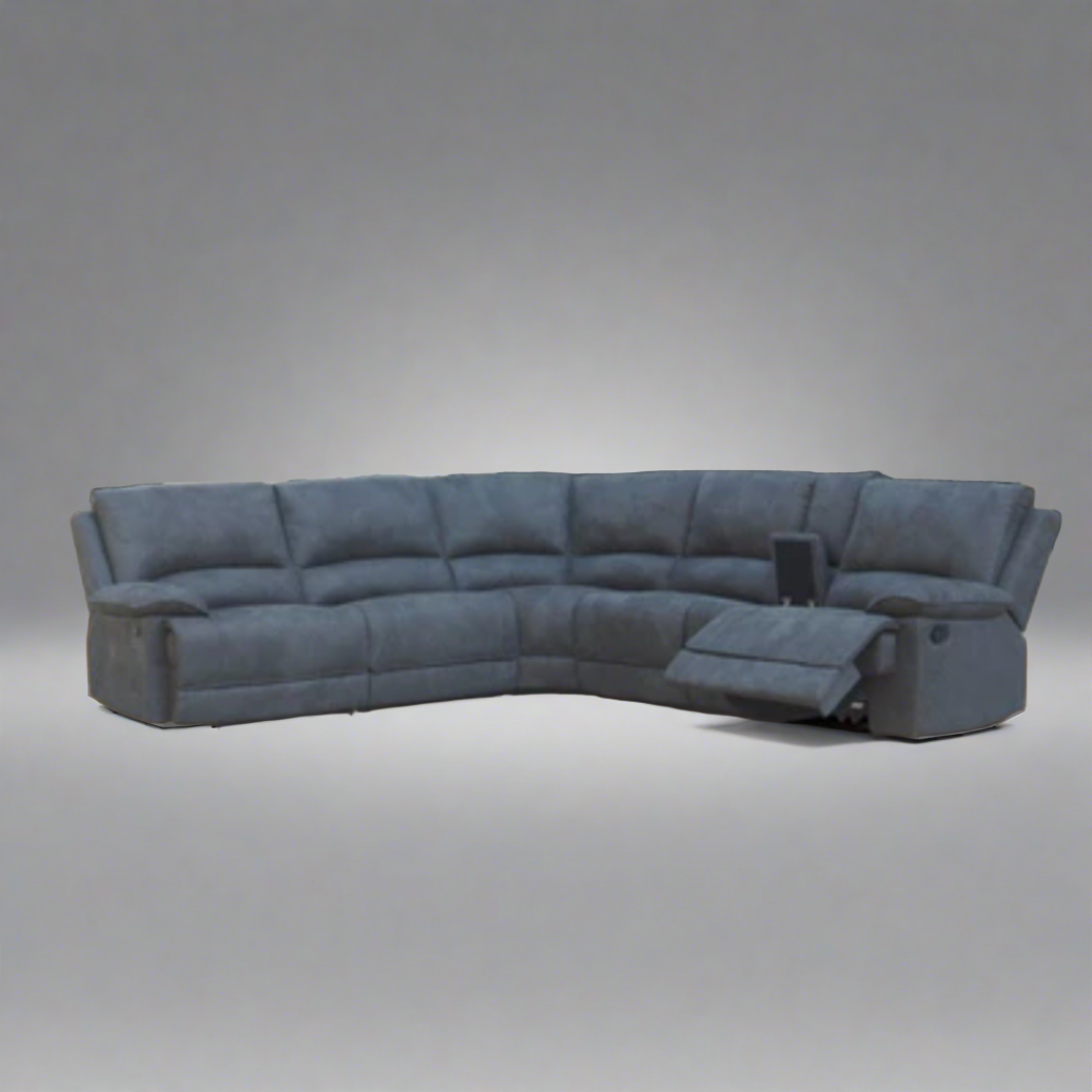 Napoli Lounge Suite Fabric Corner Recliner