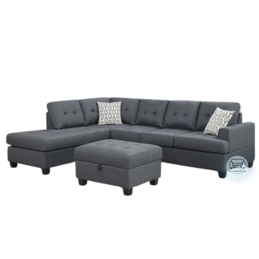 Rayman Reversible Corner Fabric Lounge Suite