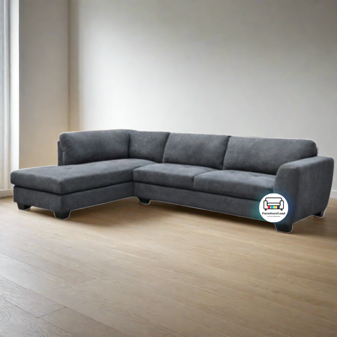 River Grey 3 Seater Lounge Suite with Chaise