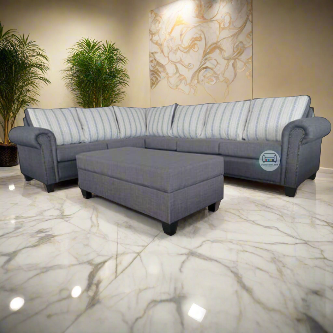 Barry Fabric Corner Sofa with Storage | NZ Made
