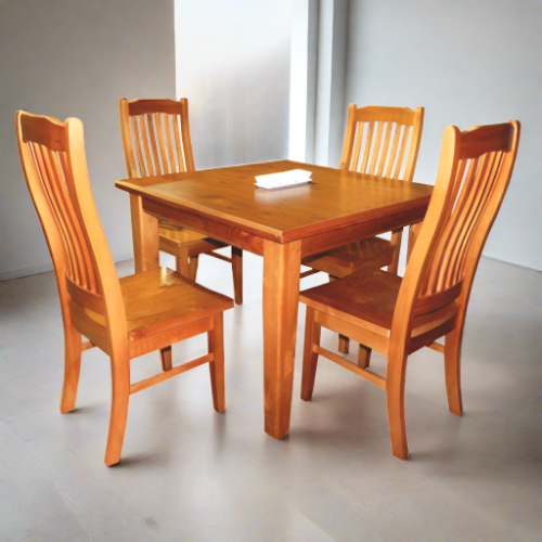 Solid Pine wood Dining Suite 5 Pcs