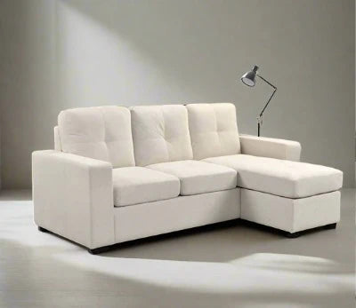 Jessie Reversible Lounge Suite 3 Seater Chaise - Beige