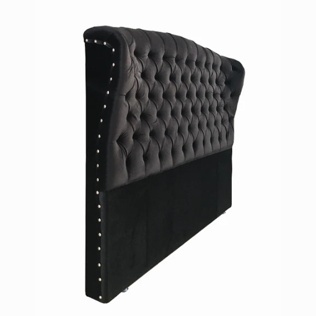 Royal Black velvet Headboard