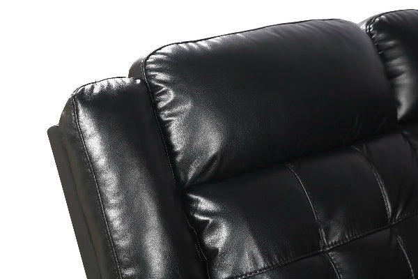 Leather Recliner LED Corner Lounge Suite
