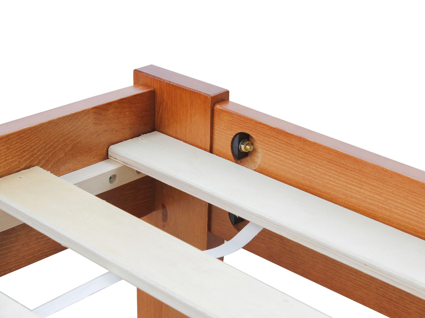 King Single Wooden Bed Frame - Oak