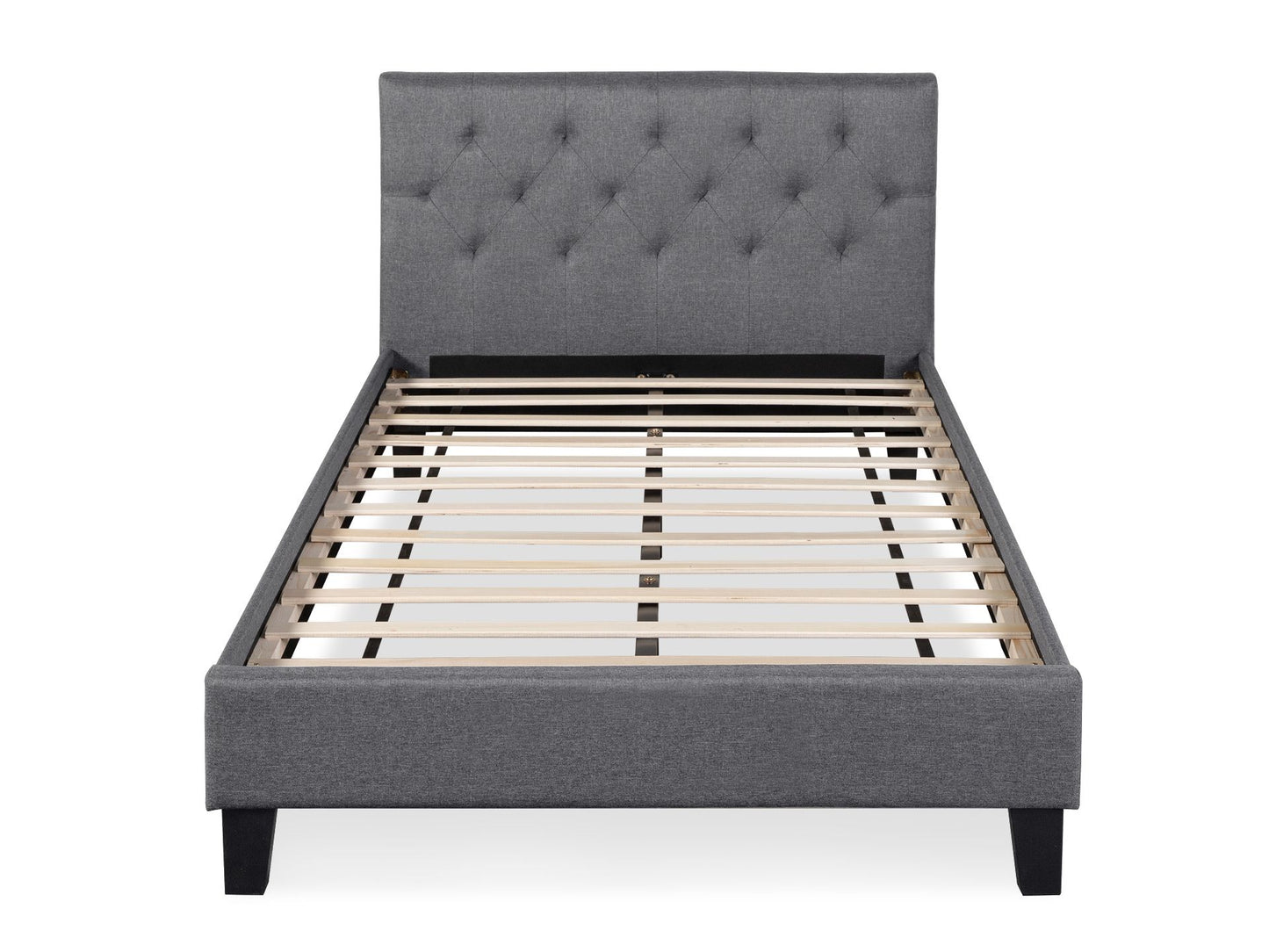 Bily King Single Bed Frame - Dark Grey