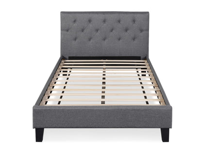 Bily King Single Bed Frame - Dark Grey