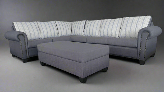 Barry Fabric Corner Sofa with Storage | NZ Made