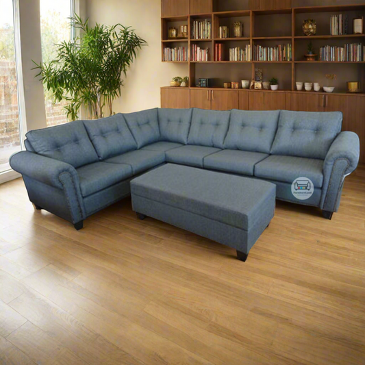 Tyrese Fabric Corner Sofa with Storage | NZ Made
