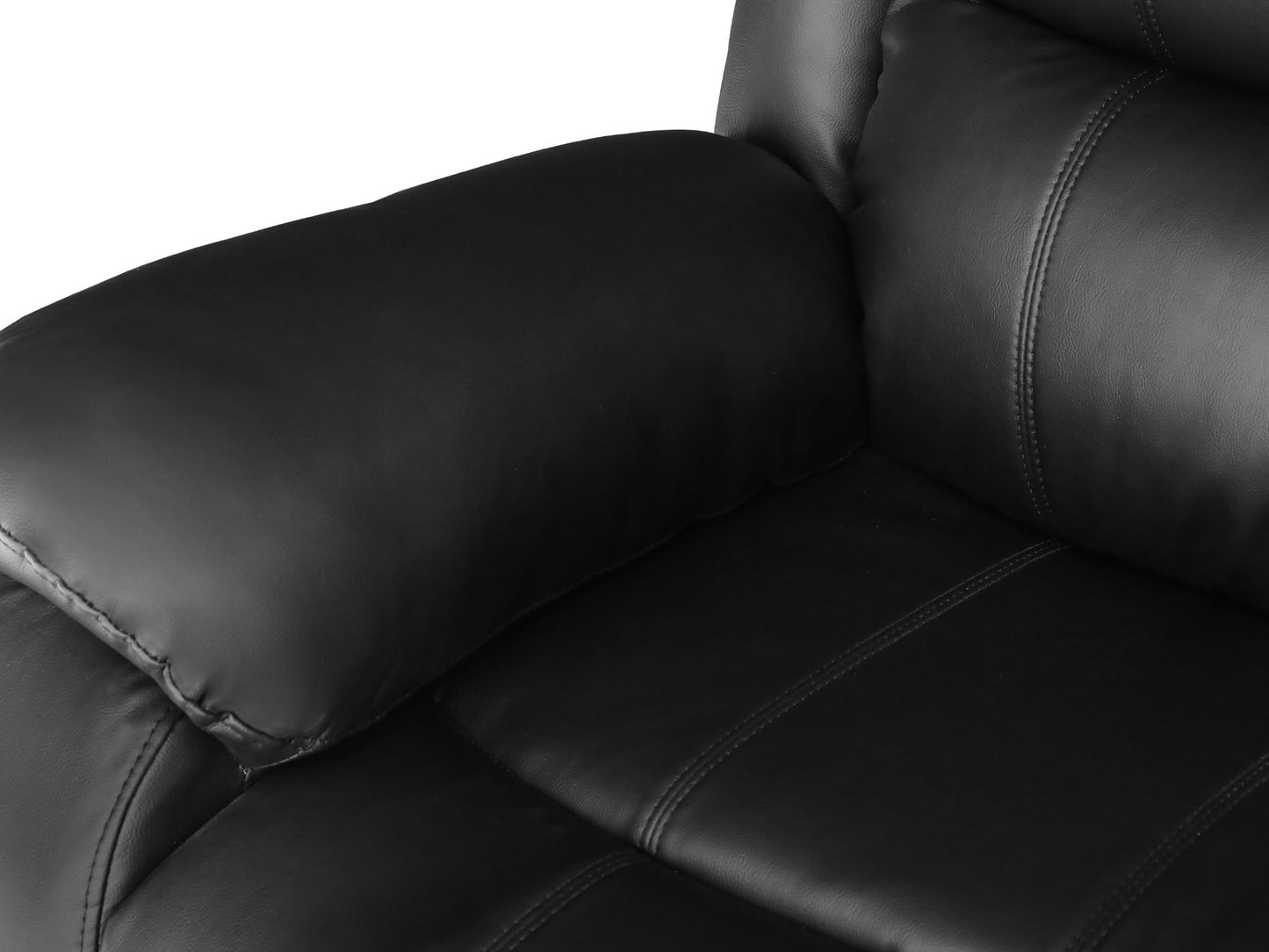 Washington Manual 2 Seater Recliner | Black