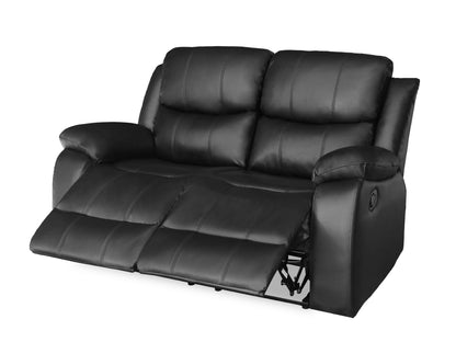 Washington Manual 2 Seater Recliner | Black