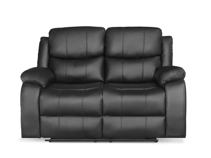 Washington Manual 2 Seater Recliner | Black