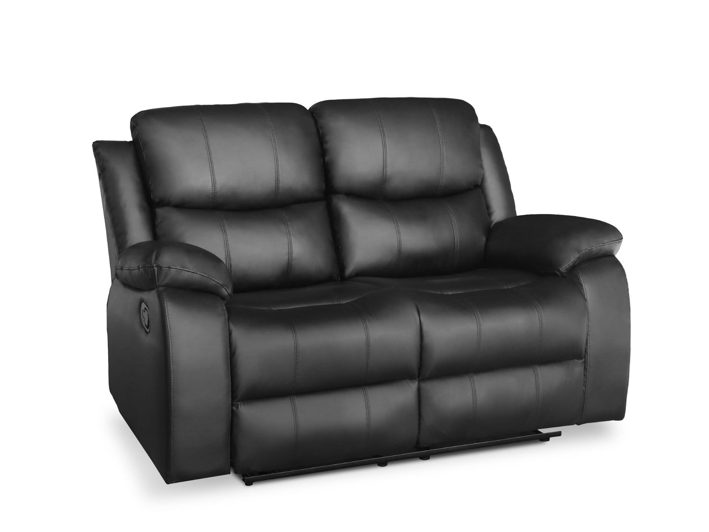 Washington Manual 2 Seater Recliner | Black