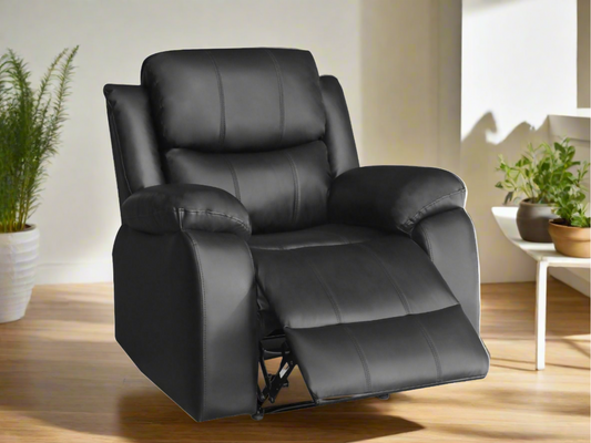 Washington Single Manual Recliner Chair | Black