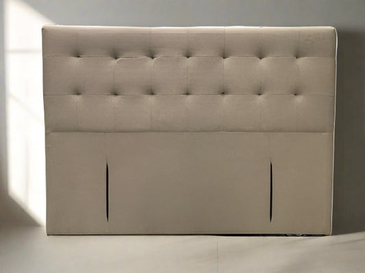 Beige Fabric Headboard - Full